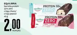 PRO7 Supermercati Equilibria barretta protein offerta