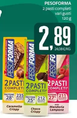 PRO7 Supermercati Pesoforma 2 pasti completi offerta
