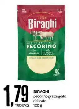 PRO7 Supermercati Biraghi pecorino grattugiato delicato offerta