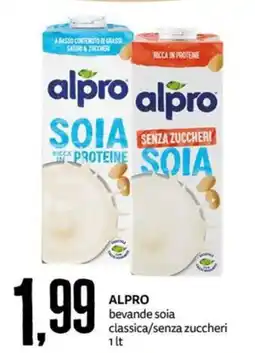 PRO7 Supermercati Alpro bevande soia classica/senza zuccheri offerta