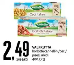 PRO7 Supermercati Valfrutta borlotti/cannellini/ceci/piselli medi offerta