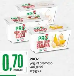 PRO7 Supermercati PRO7 yogurt cremoso offerta