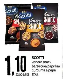 PRO7 Supermercati Scotti venere snack offerta