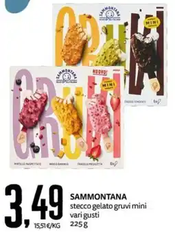 PRO7 Supermercati Sammontana stecco gelato gruvi mini offerta