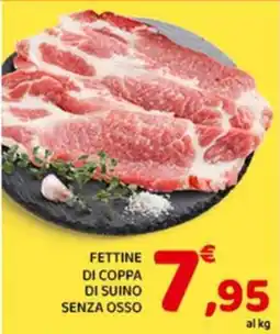 Conad City Fettine di coppa di suino senza osso offerta