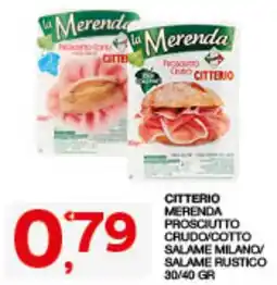 Quick Sisa La Merenda Prosciutto Crudo/Cotto offerta