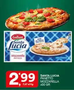 Quick Sisa Santa Lucia panetto mozzarella offerta