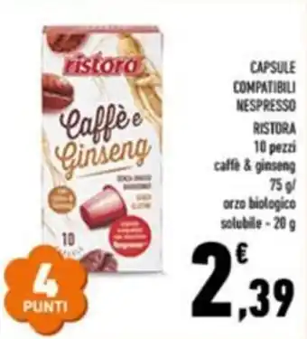 Conad City Caffè e Ginseng Ristora offerta
