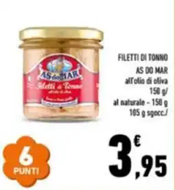 Conad City Filetti di Tonno AS DO MAR offerta