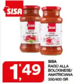 Quick Sisa Sisa ragù alla bolognese/amatriciana offerta