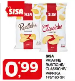 Quick Sisa Sisa patatine rustiche/classiche/paprika offerta