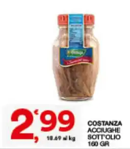 Quick Sisa Costanza acciughe sott'olio offerta