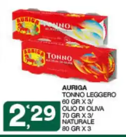 Quick Sisa Auriga tonno leggero offerta