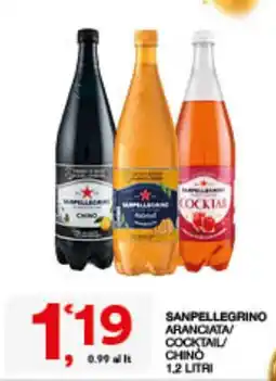 Quick Sisa Sanpellegrino Aranciata/Cocktail/Chinò offerta
