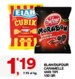 Quick Sisa Elah/Dufour caramelle vari tipi offerta