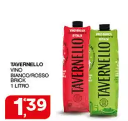 Quick Sisa Tavernello vino bianco/rosso brick offerta
