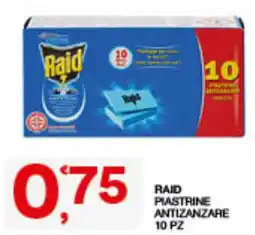 Quick Sisa Raid Piastrine Antizanzare offerta