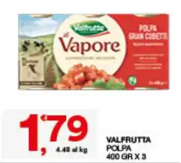 Quick Sisa Valfrutta polpa al vapore offerta