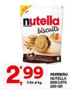 Quick Sisa Ferrero Nutella biscuits offerta