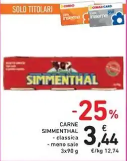 Spazio Conad Carne Simmenthal classica offerta
