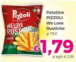 Tocal Patatine Pizzoli We Love Rustiche offerta