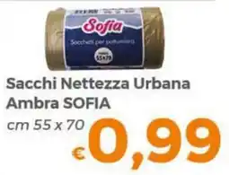 Tocal Sacchi Nettetza Urbana Ambra SOFIA offerta