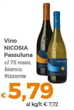 Tocal Vino NICOSIA Passuluna offerta