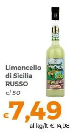 Tocal Limoncello di Sicilia Russo offerta
