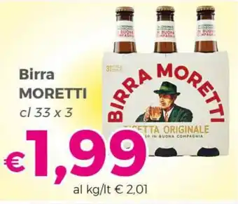 Tocal Birra Moretti offerta