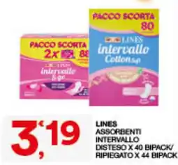 Quick Sisa Lines assorbenti intervallo offerta