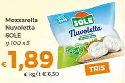 Tocal Mozzarella Nuvoletta SOLE offerta