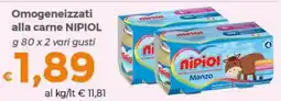Tocal Omogeneizzati alla carne Nipiol offerta