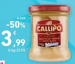 Spazio Conad Callipo filetti di tonno all'olio di oliva offerta