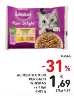 Spazio Conad Alimento umido per gatti Whiskas offerta
