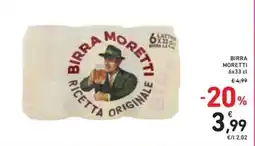 Spazio Conad Birra Moretti offerta
