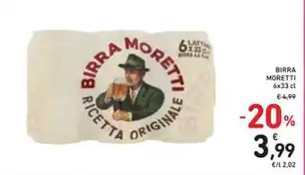 Spazio Conad Birra Moretti offerta