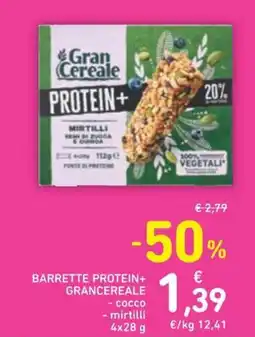 Spazio Conad Barrette Protein+ GranCereale offerta