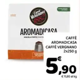 Conad City Caffè Aromadicasa Caffè Vergnano offerta