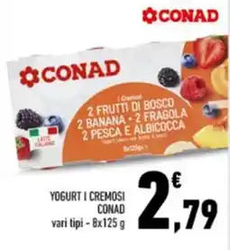 Conad City Yogurt i cremosi Conad offerta