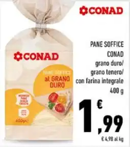 Conad City Pane soffice Conad al grano duro offerta