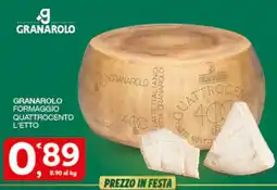 Quick Sisa Granarolo Formaggio Quattrocento L'Etto offerta