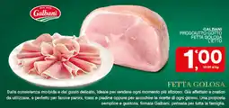 Quick Sisa Galbani Prosciutto Cotto Fetta Golosa offerta