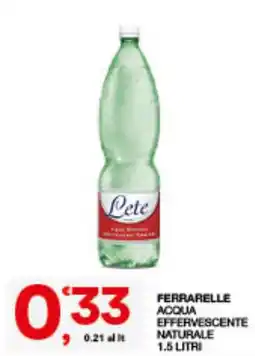 Quick Sisa Ferrarelle acqua effervescente naturale offerta