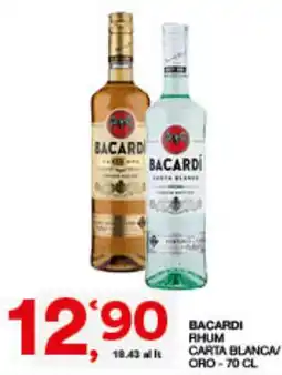 Quick Sisa Bacardi rhum carta bianca/oro offerta