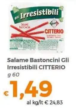 Tocal Salame Bastoncini Gli Irresistibili Citterio offerta