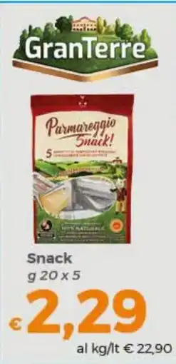 Tocal Parmareggio Snack! offerta