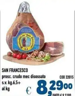 Del Prete Distribuzioni San Francesco prosc. crudo mec disossato offerta