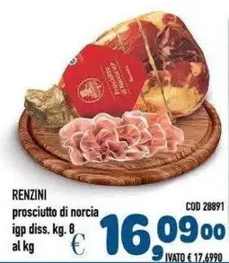 Del Prete Distribuzioni Renzini prosciutto di norcia igp diss. offerta