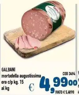 Del Prete Distribuzioni Galbani mortadella augustissima offerta