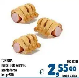 Del Prete Distribuzioni Tortora rustici solo wurstel offerta